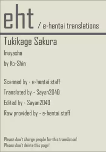 (C66) [Intendou (Yajuu)] Tsukikage Sakura (Sengoku Otogizoushi Inuyasha) [English] [EHT]